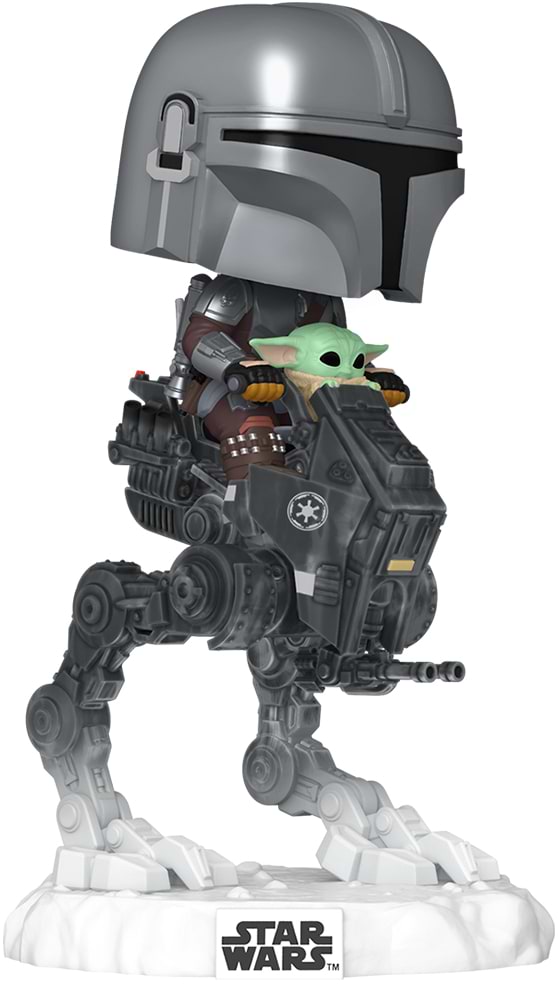 Колекційна фігурка FUNKO POP! Rides серії Мандалорець та Грогу - МАНДО З ГРОГУ НА СКЛАДІ (90812)